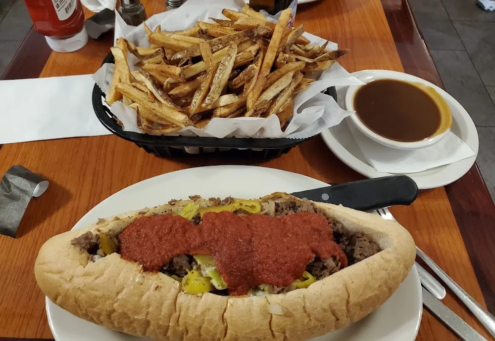 Cheesesteak with Sauce and Onions